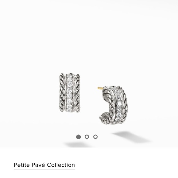 David Yurman diamond ring and earrings - Picture 2 of 7